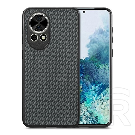 Gigapack Huawei Nova 13 szilikon telefonvédő (karbon minta) fekete