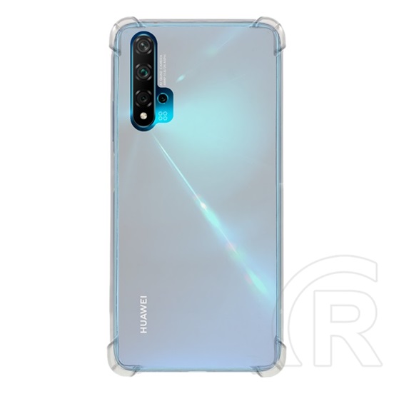 Gigapack Huawei Nova 5T Szilikon telefonvédő (közepesen ütésálló, légpárnás keret, átlátszó)