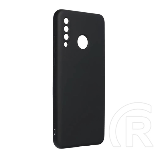 Gigapack Huawei P30 Lite (Nova 4e) szilikon telefonvédő (matt, mikrofiber plüss karcolásmentesítő belső, prémium) fekete