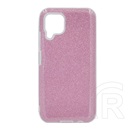 Gigapack Huawei P40 Lite 4G / Nova 6 SE szilikon telefonvédő (műanyag belső, csillogó hátlap) rózsaszín