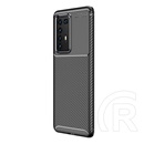 Gigapack Huawei P40 Pro Szilikon telefonvédő (légpárnás sarok, karbon minta, fekete)