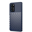 Gigapack Huawei P40 Szilikon telefonvédő (csíkos, dombor minta, sötétkék)