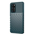 Gigapack Huawei P40 Szilikon telefonvédő (csíkos, dombor minta, sötétzöld)