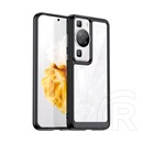 Gigapack Huawei P60 Pro műanyag telefonvédő (szilikon keret, közepesen ütésálló, átlátszó hátlap) fekete