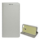 Gigapack Huawei P9 Lite Mini tok álló (Flip, oldalra nyíló, rombusz minta) világosszürke