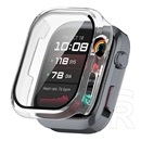 Gigapack Huawei Watch D2 műanyag keret (bumper, ütésállóság + kijelzővédő üveg) átlátszó