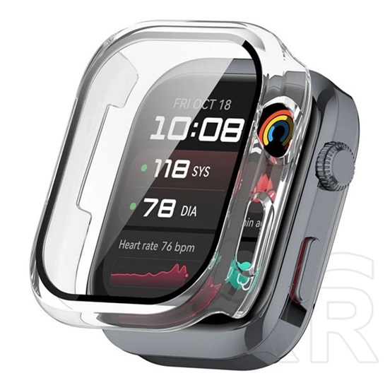 Gigapack Huawei Watch D2 műanyag keret (bumper, ütésállóság + kijelzővédő üveg) átlátszó