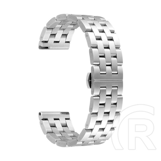 Gigapack Huawei Watch Fit pótszíj (egyedi méret, 18 mm, fém) ezüst