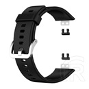 Gigapack Huawei Watch Fit pótszíj (egyedi méret, szilikon, állítható) fekete