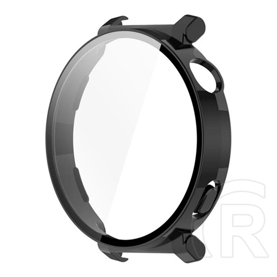 Gigapack Huawei Watch GT 5 Pro 42mm műanyag keret (bumper, ütésállóság + kijelzővédő üveg) fekete