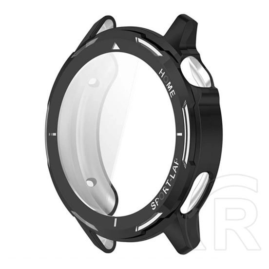 Gigapack Huawei Watch GT Runner 2 műanyag keret (bumper, ütésállóság + kijelzővédő üveg) fekete