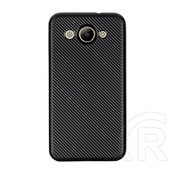 Gigapack Huawei Y3 (2017) Szilikon telefonvédő (karbon minta, fekete)