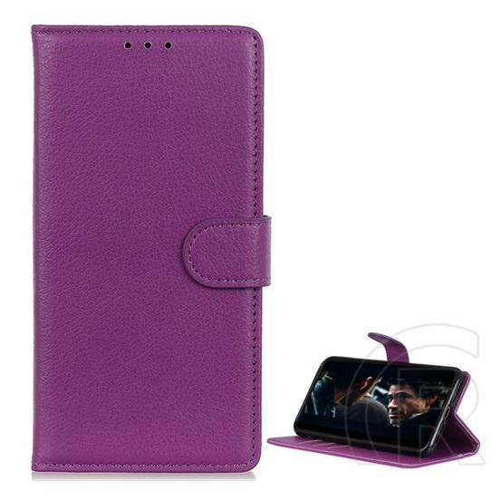 Gigapack Huawei Y6 2019 (Y6 Prime 2019) tok álló (Flip, oldalra nyíló, prémium) lila