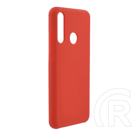 Gigapack Huawei Y6p műanyag telefonvédő (gumírozott, plüs hatású belső, piros)