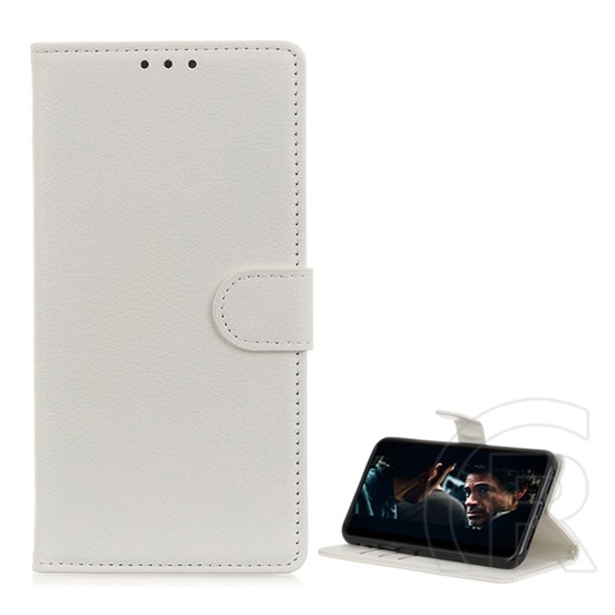 Gigapack Huawei Y6p tok álló (Flip, oldalra nyíló, prémium) fehér