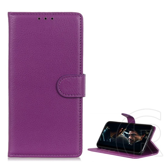Gigapack Huawei Y6p tok álló (Flip, oldalra nyíló, prémium) lila