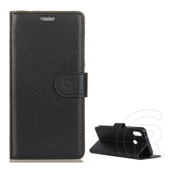 Gigapack Huawei Y7 2019 (Y7 Prime 2019) tok álló (Flip, oldalra nyíló, prémium) fekete