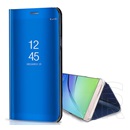 Gigapack Huawei Y8p tok (aktív flip, oldalra nyíló, asztali tartó funkció, tükrös felület, kék)