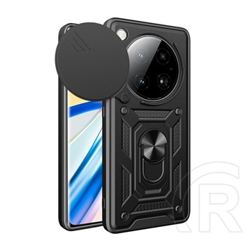 Gigapack Infinix Zero 40 5G (X6861) defender szilikon telefonvédő (ütésállóság, tartógyűrű, kameravédő) fekete