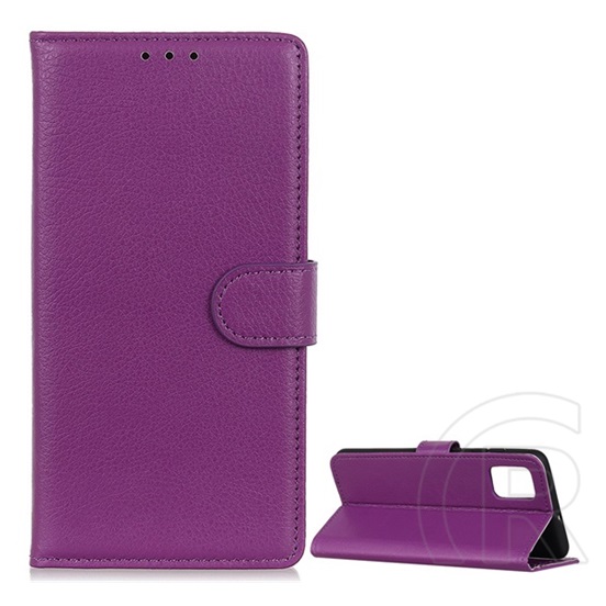 Gigapack LG K62 (LMK525) tok álló (Flip, oldalra nyíló, prémium) lila