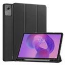 Gigapack Lenovo Idea Tab Plus (TB361FU) tok álló, bőr hatású (aktív flip, trifold, asztali tartó, ceruza tartó) fekete