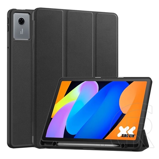 Gigapack Lenovo Idea Tab (TB336FU)  tok álló, bőr hatású (flip, trifold, asztali tartó, ceruza tartó) fekete