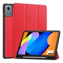 Gigapack Lenovo Idea Tab (TB336FU)  tok álló, bőr hatású (flip, trifold, asztali tartó, ceruza tartó) piros