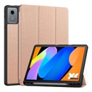 Gigapack Lenovo Idea Tab (TB336FU)  tok álló, bőr hatású (flip, trifold, asztali tartó, ceruza tartó) rozéarany