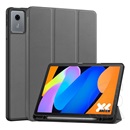 Gigapack Lenovo Idea Tab (TB336FU)  tok álló, bőr hatású (flip, trifold, asztali tartó, ceruza tartó) sötétszürke