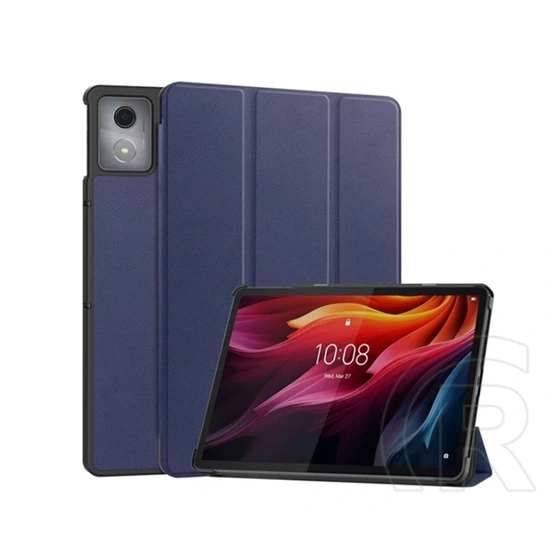 Gigapack Lenovo Tab K11 Plus (TB352) tok álló, bőr hatású (aktív flip, oldalra nyíló, trifold, asztali tartó) sötétkék