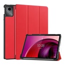 Gigapack Lenovo Tab M11 (TB330) tok álló, bőr hatású (aktív flip, oldalra nyíló, trifold, asztali tartó) piros