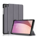 Gigapack Lenovo Tab M8 Gen4 (TB300F) WIFI tok álló, bőr hatású (flip, oldalra nyíló, trifold, asztali tartó) sötétszürke