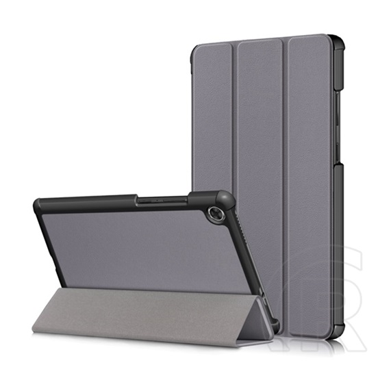 Gigapack Lenovo Tab M8 (TB-8505X) LTE tok álló (Flip, oldalra nyíló, TRIFOLD asztali tartó funkció) szürke