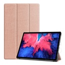 Gigapack Lenovo Tab P11 (TB-J606F) tok álló (aktív Flip, oldalra nyíló, TRIFOLD asztali tartó funkció) rozéarany