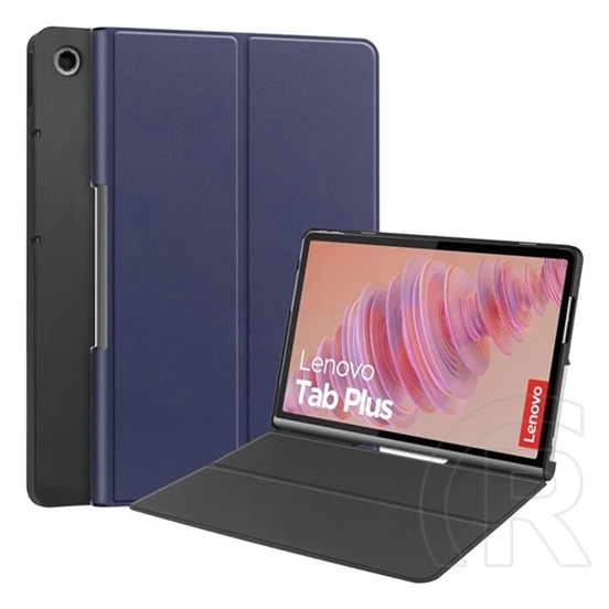 Gigapack Lenovo Tab Plus (TB351FU) tok álló, bőr hatású (flip, oldalra nyíló) sötétkék