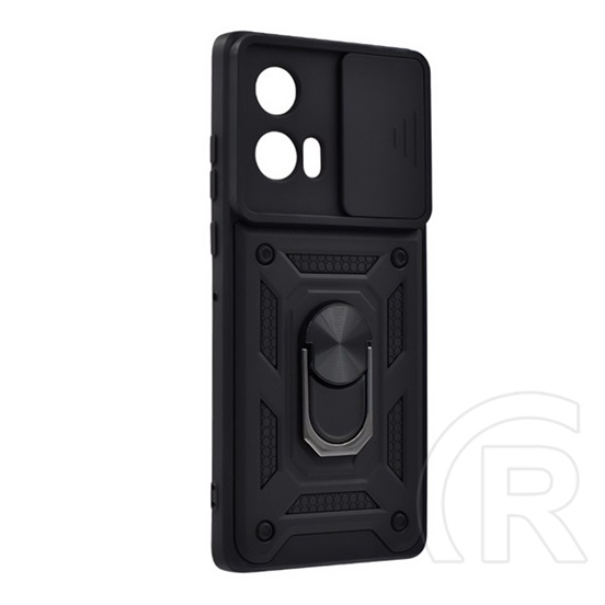 Gigapack Motorola Edge 50 Fusion 5G (XT2429-2) defender szilikon telefonvédő (ütésálló, tartógyűrű, kameravédő) fekete