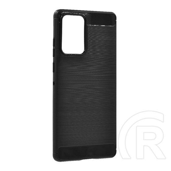 Gigapack Motorola Edge 50 Fusion 5G (XT2429-2) szilikon védő (ütésálló, szálcsiszolt, karbon minta) fekete