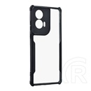 Gigapack Motorola Edge 50 Fusion 5G szilikon telefonvédő (ütésállóság, légpárnás sarok, akril hátlap, kameravédő) fekete