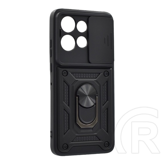 Gigapack Motorola Edge 50 Neo defender szilikon telefonvédő (ütésállóság, tartógyűrű, kameravédő) fekete