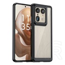 Gigapack Motorola Edge 50 Ultra szilikon telefonvédő (ütésállóság, átlátszó hátlap) fekete