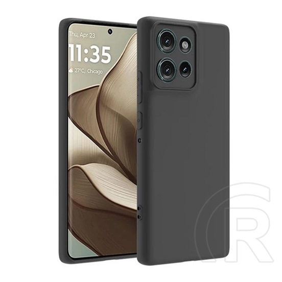 Gigapack Motorola Edge 50 szilikon telefonvédő (matt) fekete