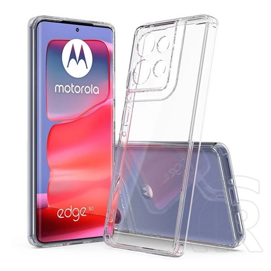 Gigapack Motorola Edge 50 szilikon telefonvédő (ütésállóság, átlátszó hátlap) átlátszó