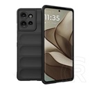 Gigapack Motorola Edge 50 szilikon telefonvédő (ütésállóság, kameravédő, 3d) fekete