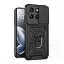 Gigapack Motorola Edge 70 Fusion defender szilikon telefonvédő (ütésállóság, tartógyűrű, kameravédő) fekete