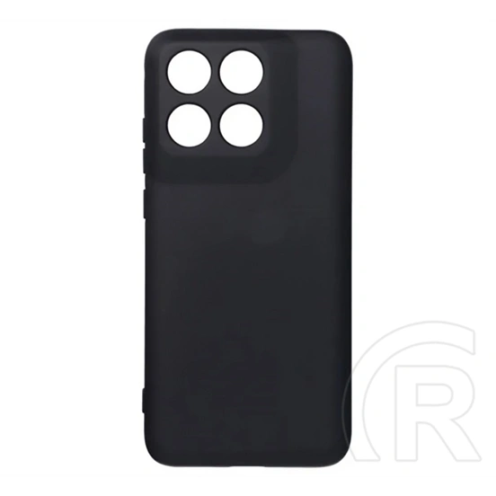 Gigapack Motorola Edge 70 Fusion szilikon telefonvédő (matt, mikrofiber plüss karcolásmentesítő belső, prémium) fekete
