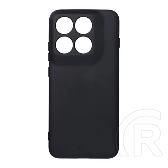 Gigapack Motorola Edge 70 Pro szilikon telefonvédő (matt, mikrofiber plüss karcolásmentesítő belső, prémium) fekete