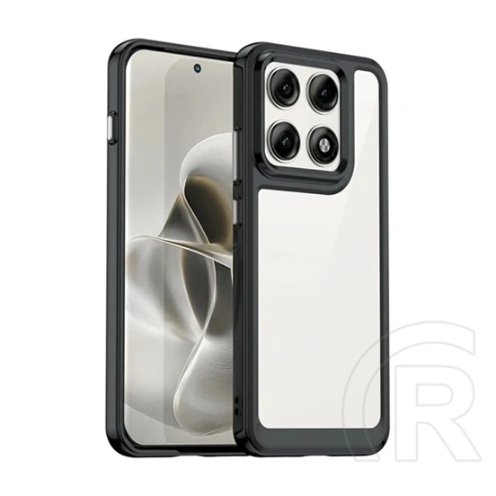 Gigapack Motorola Edge 70 Pro szilikon telefonvédő (ütésállóság, átlátszó hátlap) fekete