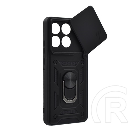 Gigapack Motorola Edge 70 (XT2601-2) defender szilikon telefonvédő (ütésállóság, tartógyűrű, kameravédő) fekete