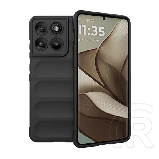 Gigapack Motorola Edge 70 (XT2601-2) szilikon telefonvédő (ütésállóság, kameravédő, 3d) fekete