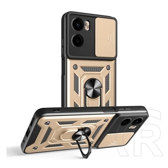 Gigapack Motorola Moto G05 (XT2523) defender szilikon telefonvédő (ütésállóság, tartógyűrű, kameravédő) arany